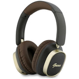 Casti Wireless Guess Rectangle Metal Script (GUBHV28HGCSMW), Over-ear, Bluetooth, ENC, Maro