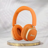 Casti Wireless Guess Rectangle Metal Script (GUBHV28HGCSMO), Bluetooth, ENC, Portocaliu