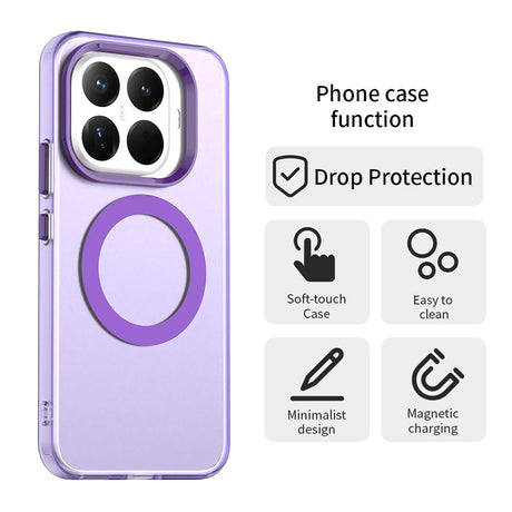 Husa de protectie Techsuit CandyCase MagSafe compatibil cu Xiaomi 17T Pro, Mov