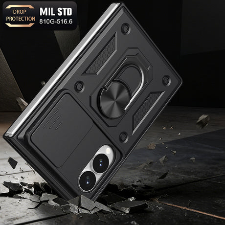 Husa de protectie Techsuit CamShield Series compatibil cu Samsung Galaxy Z Fold8, Albastru