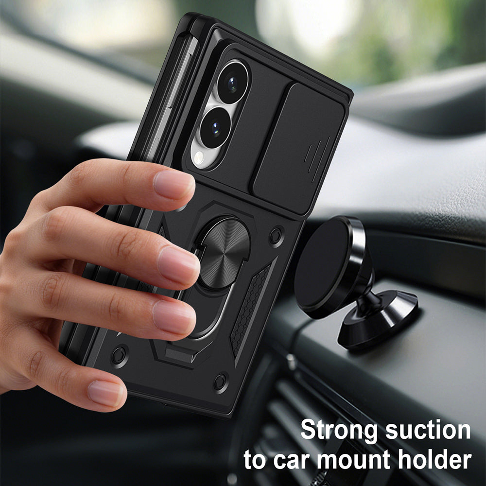 Husa de protectie Techsuit CamShield Series compatibil cu Samsung Galaxy Z Fold8, Albastru