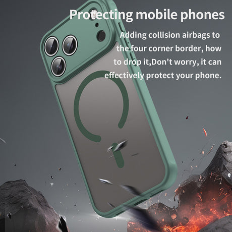 Husa de protectie Techsuit HaloFrost II MagSafe compatibil cu iPhone 18 Pro Max / iPhone 17 Pro Max, Verde
