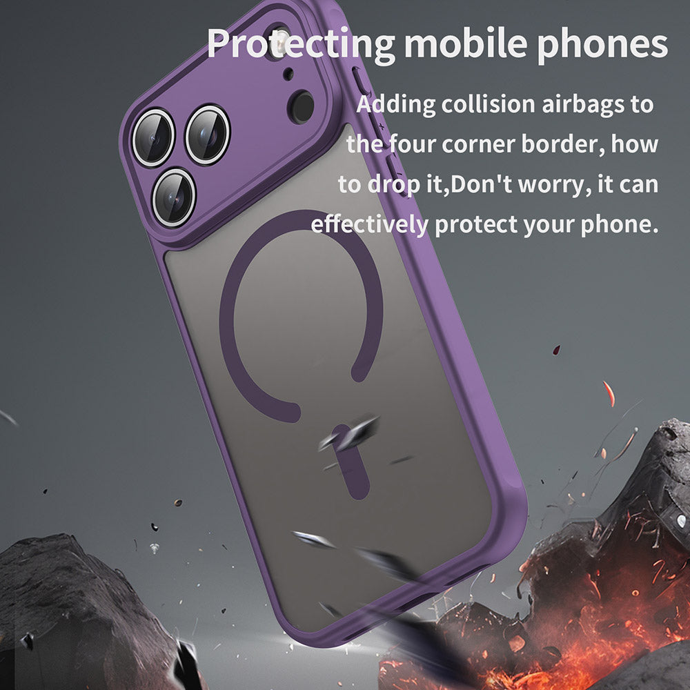 Husa de protectie Techsuit HaloFrost II MagSafe compatibil cu iPhone 18 Pro / iPhone 17 Pro, Mov