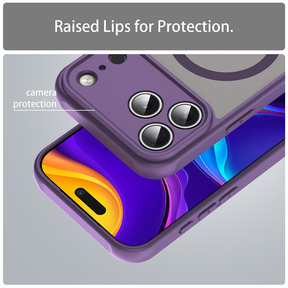 Husa de protectie Techsuit HaloFrost II MagSafe compatibil cu iPhone 18 Pro / iPhone 17 Pro, Mov