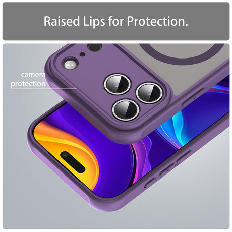 Husa de protectie Techsuit HaloFrost II MagSafe compatibil cu iPhone 18 Pro / iPhone 17 Pro, Mov