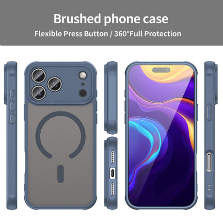 Husa de protectie Techsuit HaloFrost II MagSafe compatibil cu iPhone 18 Pro / iPhone 17 Pro, Albastru