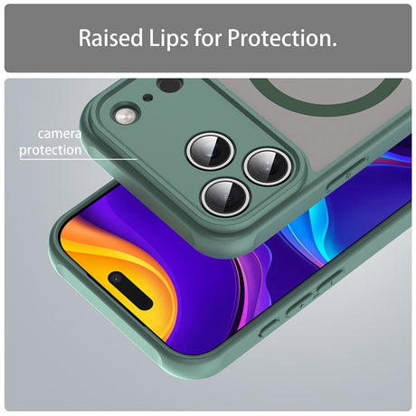 Husa de protectie Techsuit HaloFrost II MagSafe compatibil cu iPhone 18 Pro / iPhone 17 Pro, Verde