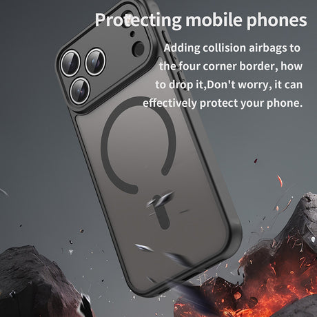 Husa de protectie Techsuit HaloFrost II MagSafe compatibil cu iPhone 18 Pro / iPhone 17 Pro, Negru