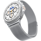 Curea smartwatch Spigen Metal Fit compatibil cu Samsung Galaxy Watch9 / Watch8 / Watch8 Classic, Argintiu