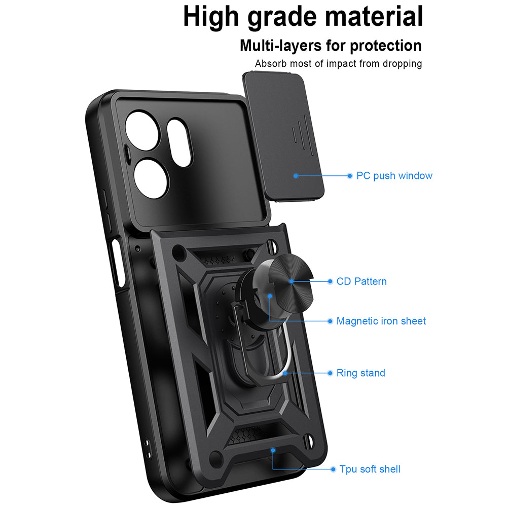 Husa de protectie Techsuit CamShield Series compatibil cu Honor 600 Smart, Roz