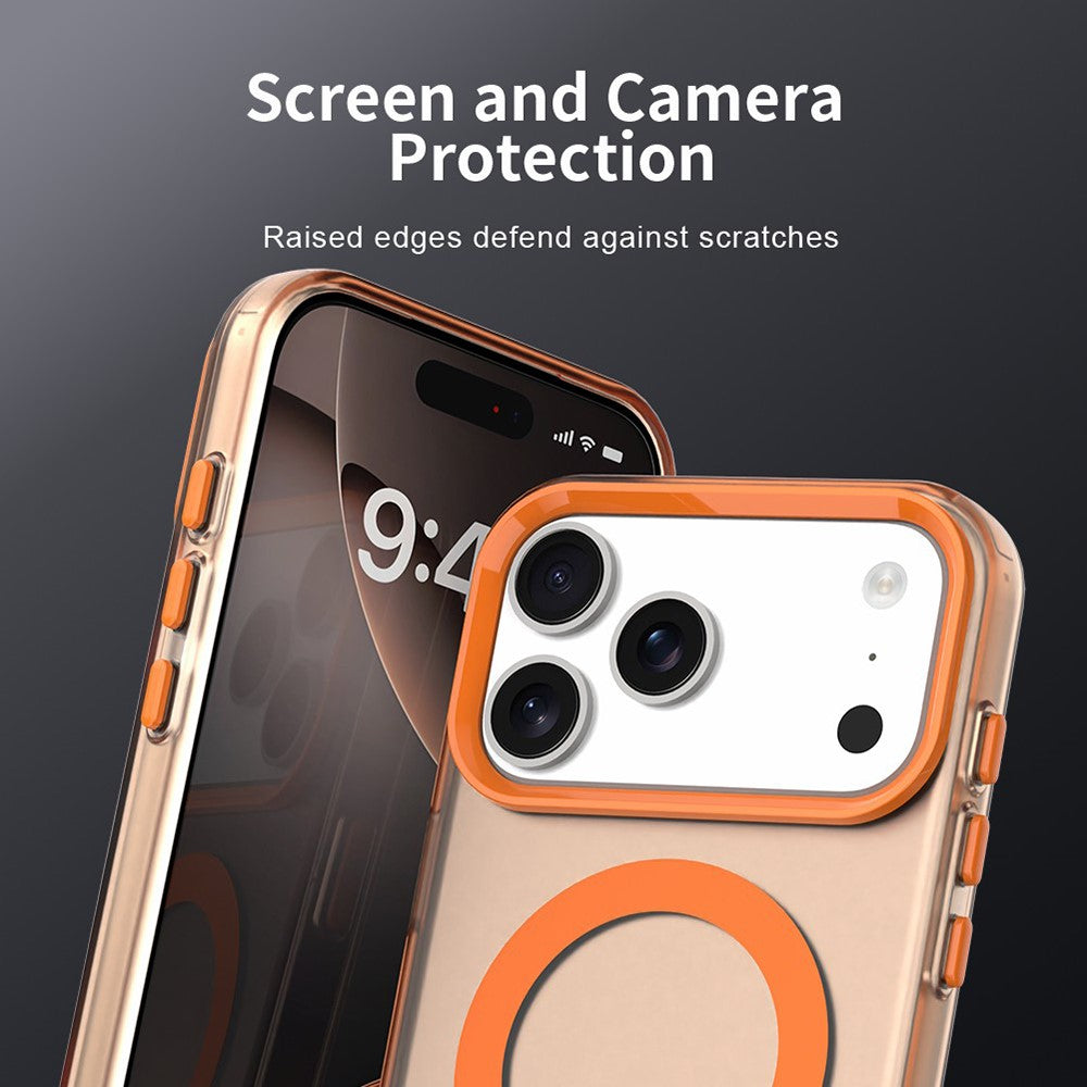 Husa de protectie Techsuit CandyCase MagSafe compatibil cu iPhone 18 Pro / iPhone 17 Pro, Portocaliu