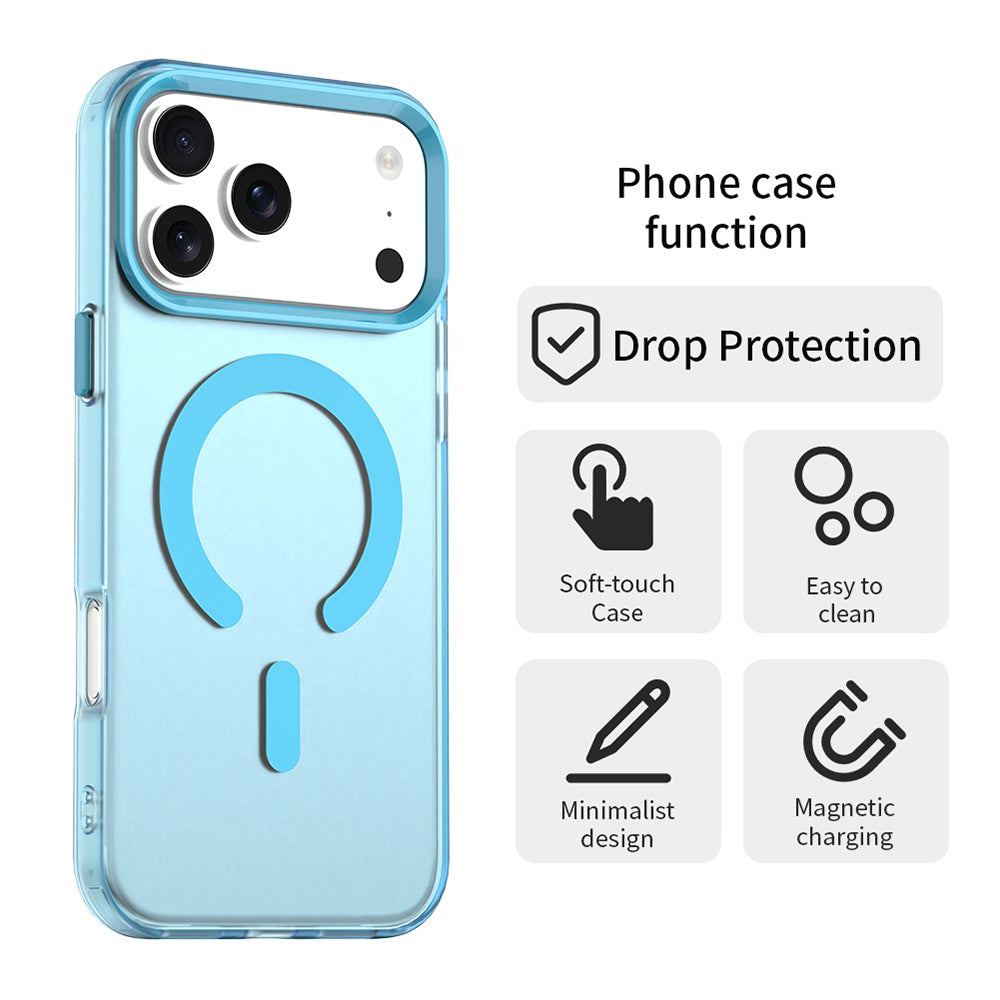 Husa de protectie Techsuit CandyCase MagSafe compatibil cu iPhone 18 Pro / iPhone 17 Pro, Albastru