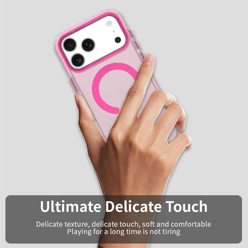 Husa de protectie Techsuit CandyCase MagSafe compatibil cu iPhone 18 Pro / iPhone 17 Pro, Roz