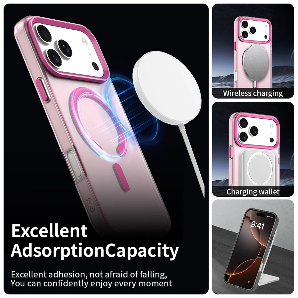 Husa de protectie Techsuit CandyCase MagSafe compatibil cu iPhone 18 Pro / iPhone 17 Pro, Roz