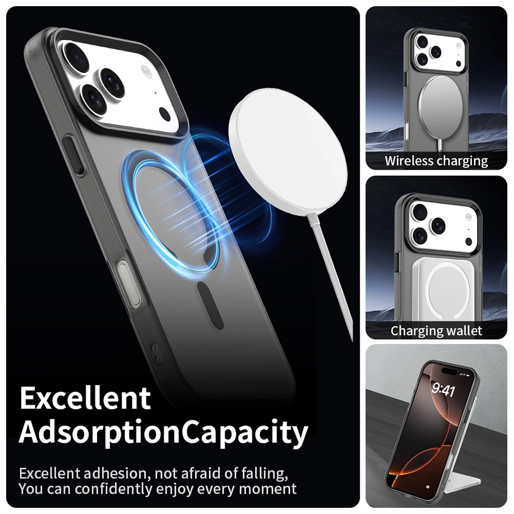 Husa de protectie Techsuit CandyCase MagSafe compatibil cu iPhone 18 Pro / iPhone 17 Pro, Negru