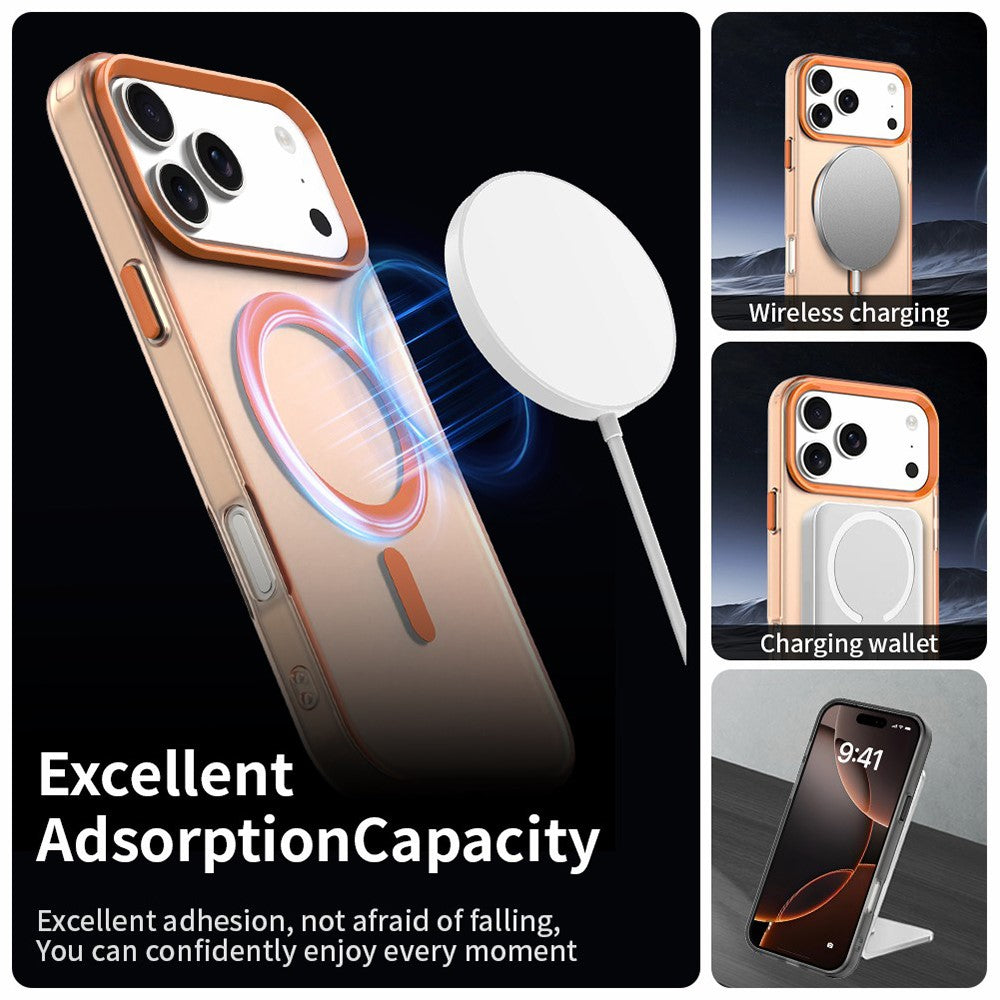 Husa de protectie Techsuit CandyCase MagSafe compatibil cu iPhone 18 Pro Max / iPhone 17 Pro Max, Portocaliu