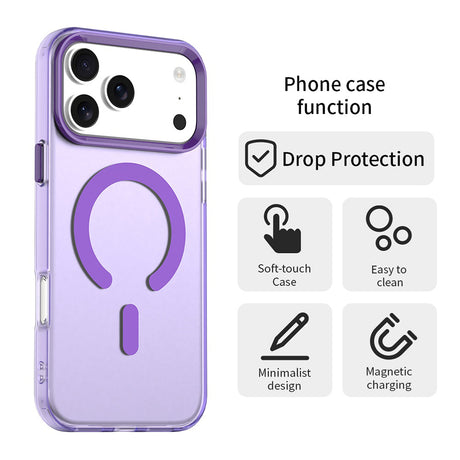 Husa de protectie Techsuit CandyCase MagSafe compatibil cu iPhone 18 Pro Max / iPhone 17 Pro Max, Mov