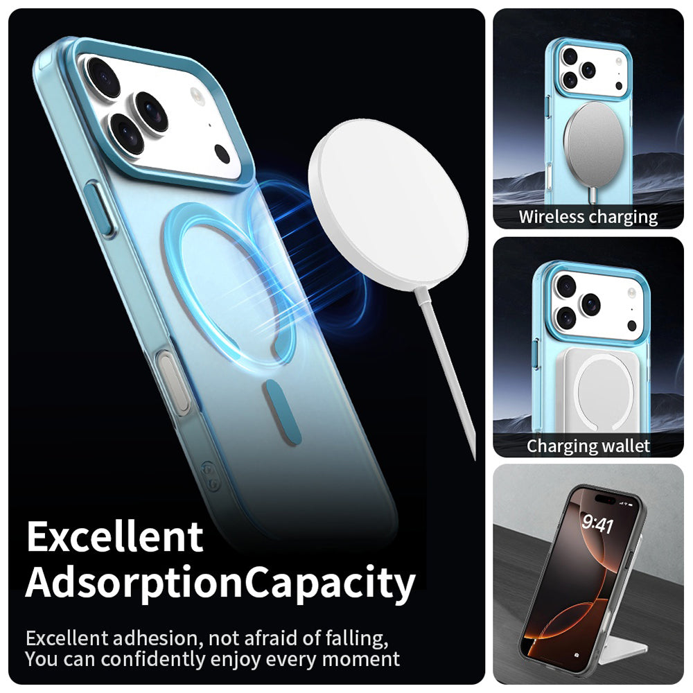 Husa de protectie Techsuit CandyCase MagSafe compatibil cu iPhone 18 Pro Max / iPhone 17 Pro Max, Albastru