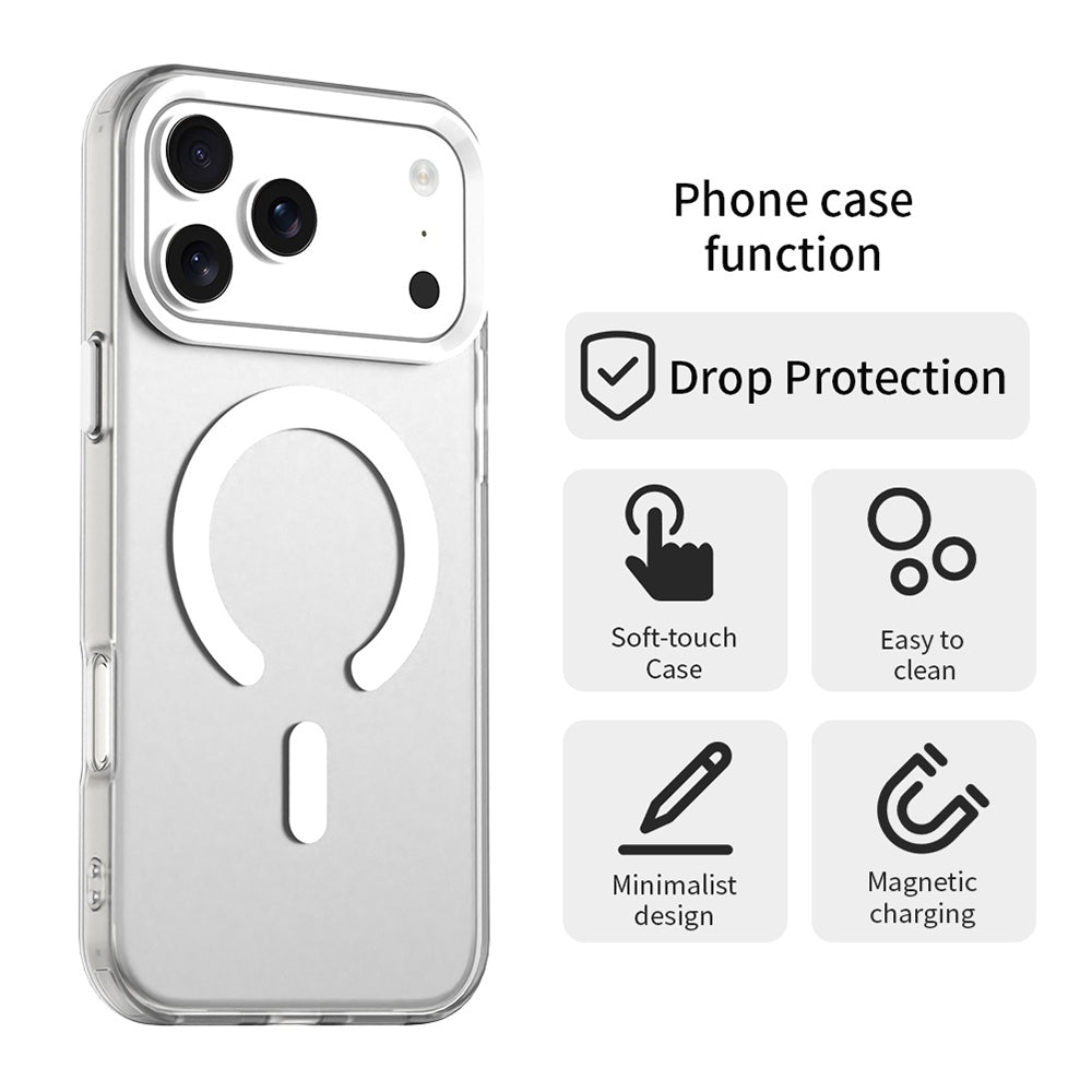 Husa de protectie Techsuit CandyCase MagSafe compatibil cu iPhone 18 Pro Max / iPhone 17 Pro Max, Alb