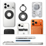 Suport Inel Spigen Dual Pop MagSafe S (AMP11736), Silicon, Gri