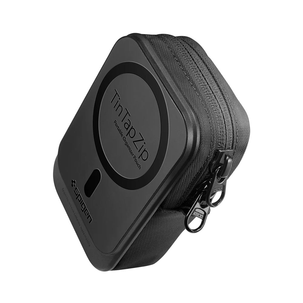 Mini Borseta Magnetica pentru Telefon cu Spatii Depozitare Universal - Spigen TinTap ZIP MagFit 2 (AFA11564) - Black