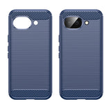Husa de protectie Techsuit Carbon Silicone compatibil cu Google Pixel 10a, Albastru