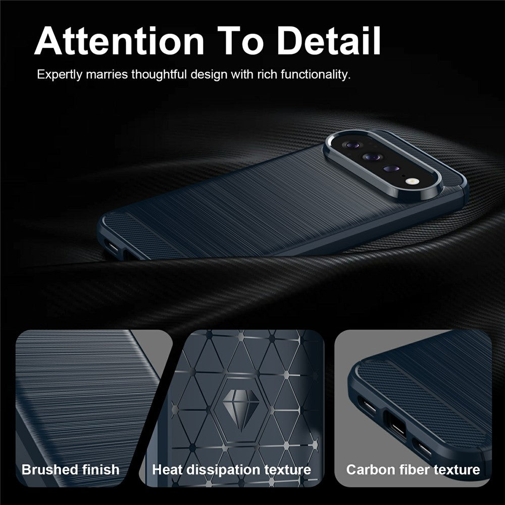 Husa de protectie Techsuit Carbon Silicone compatibil cu Google Pixel 11 / Pixel 11 Pro, Albastru