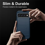 Husa de protectie Techsuit Carbon Silicone compatibil cu Google Pixel 11 / Pixel 11 Pro, Albastru