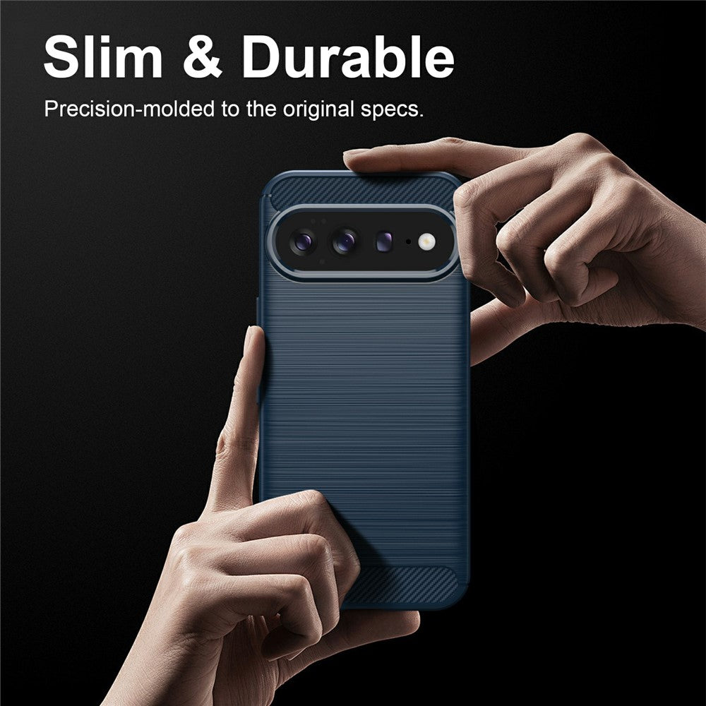 Husa de protectie Techsuit Carbon Silicone compatibil cu Google Pixel 11 Pro XL, Albastru