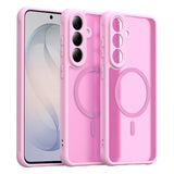 Husa de protectie Techsuit HaloFrost II MagSafe compatibil cu Samsung Galaxy S26 FE, Roz