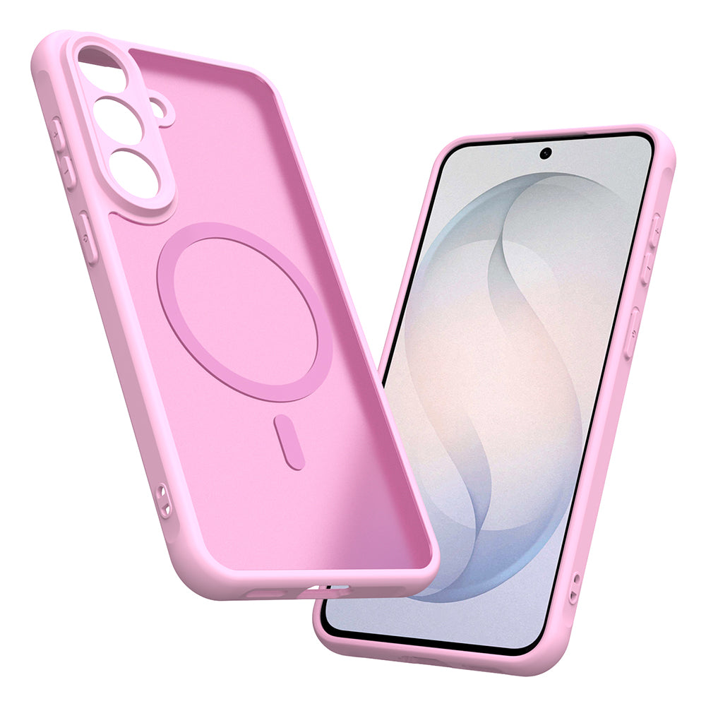Husa de protectie Techsuit HaloFrost II MagSafe compatibil cu Samsung Galaxy S26 FE, Roz