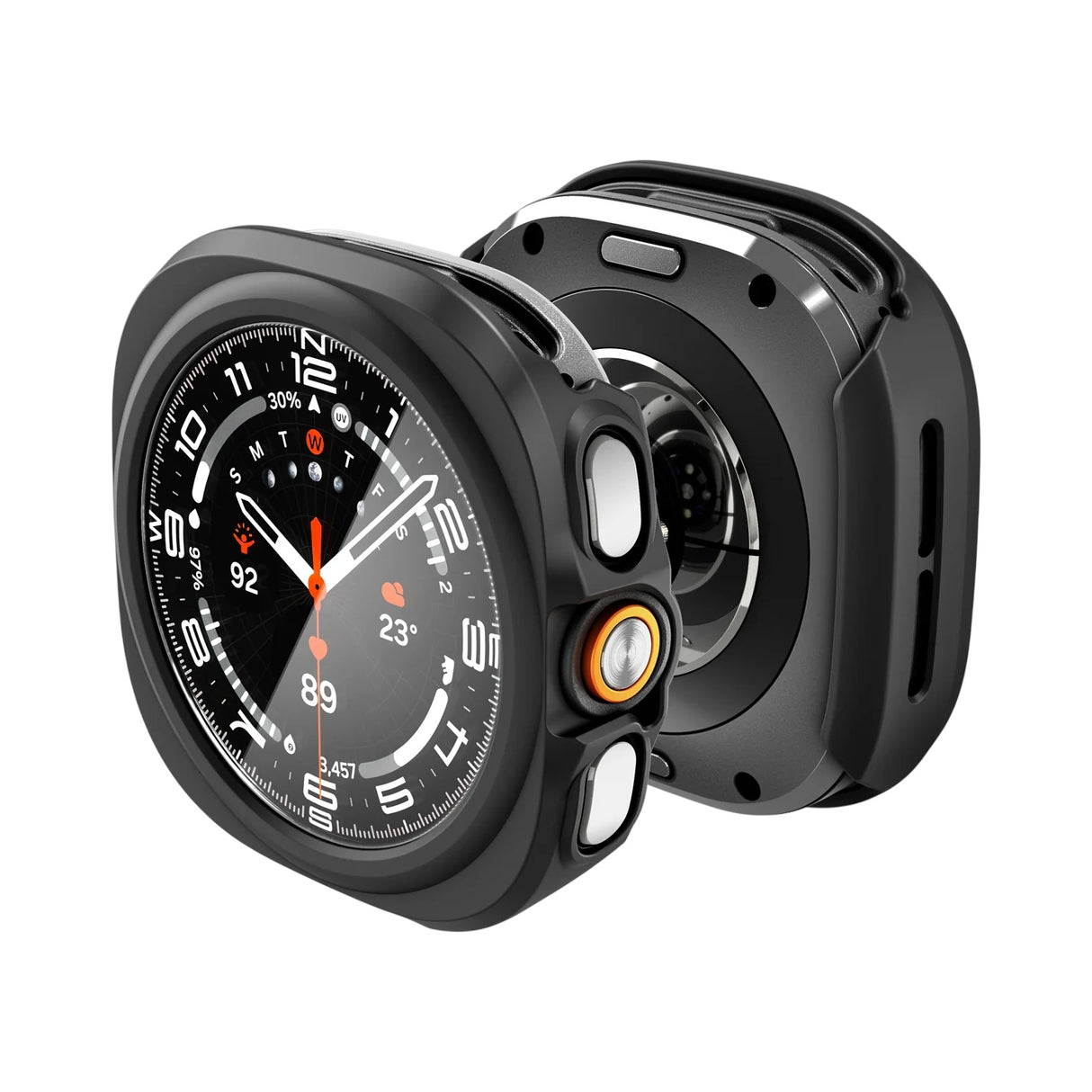 Husa smartwatch Spigen compatibil cu Samsung Galaxy Watch Ultra 2, Negru