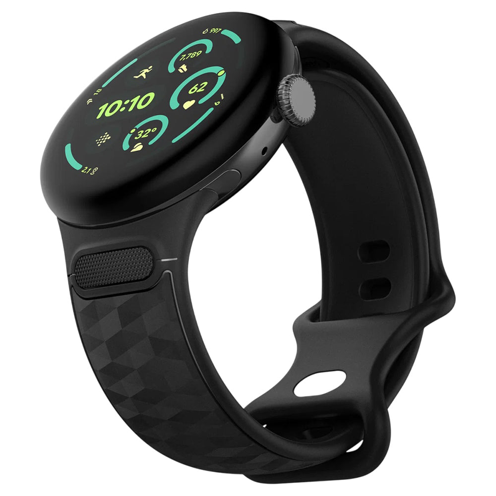 Curea smartwatch Spigen compatibil cu Google Pixel Watch 5 / Watch 4 / Watch 3 45mm, Negru