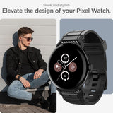 Curea smartwatch Spigen compatibil cu Google Pixel Watch 3 45mm / Watch 4 45mm / Watch 5 45mm, Negru