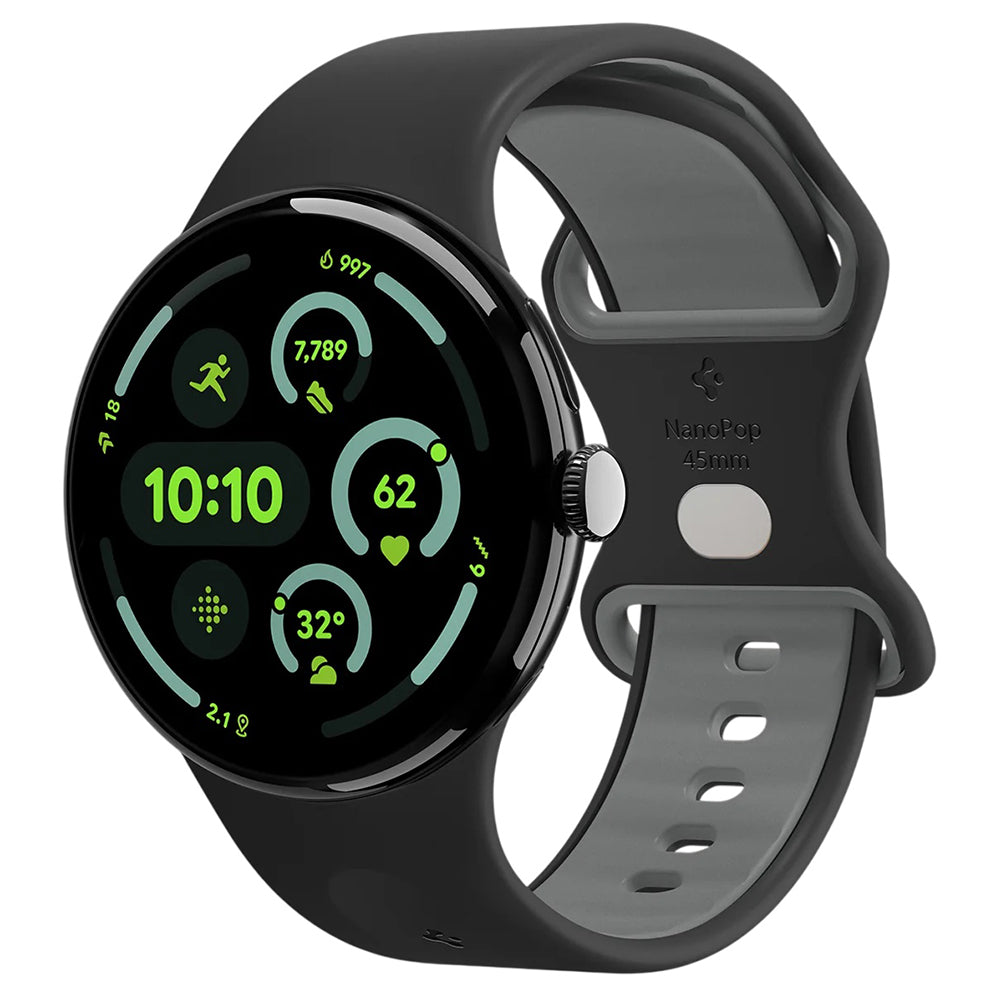 Curea smartwatch Spigen compatibil cu Google Pixel Watch 5 / Watch 4 / Watch 3 45mm, Negru