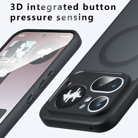 Husa de protectie Techsuit PureFrost MagSafe compatibil cu Nothing Phone (4b), Negru