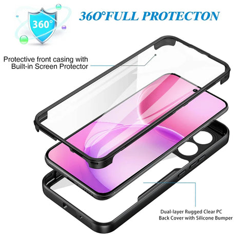 Husa de protectie Techsuit ColorVerse 360 Series compatibil cu Oppo Reno16 F / Reno16 FS, Mov