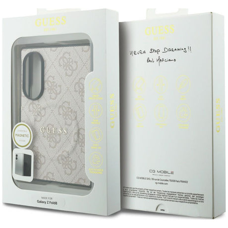 Husa de protectie Guess 4G Leather Classic compatibil cu Samsung Galaxy Z Fold8, Roz