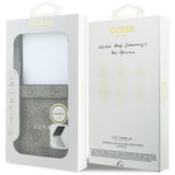 Husa de protectie Guess 4G Leather Classic compatibil cu Samsung Galaxy Z Flip8, Maro