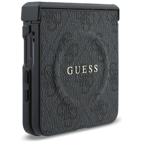 Husa de protectie Guess 4G Leather Classic compatibil cu Samsung Galaxy Z Flip8, Negru