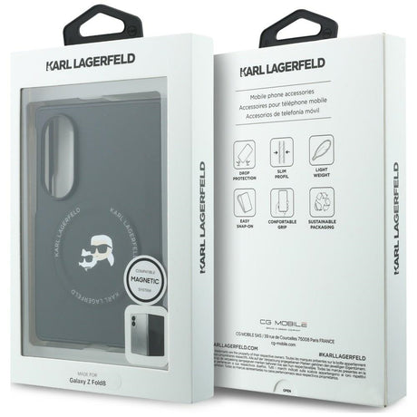 Husa de protectie Karl Lagerfeld compatibil cu Samsung Galaxy Z Fold8, Negru