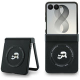 Husa de protectie Karl Lagerfeld compatibil cu Samsung Galaxy Z Flip8, Negru