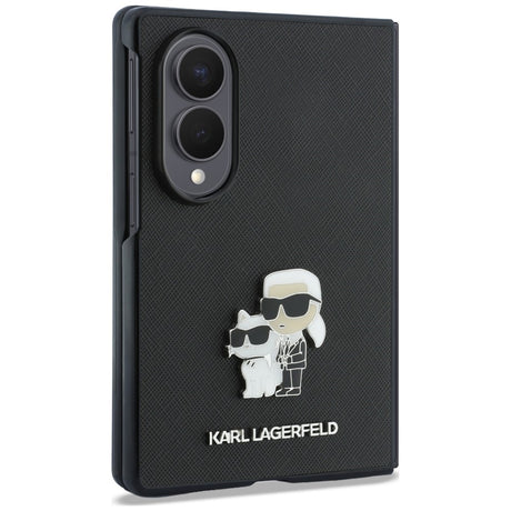 Husa de protectie Karl Lagerfeld Saffiano compatibil cu Samsung Galaxy Z Fold8, Gri