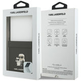 Husa de protectie Karl Lagerfeld Saffiano compatibil cu Samsung Galaxy Z Flip8, Gri