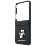 Husa de protectie Karl Lagerfeld Saffiano compatibil cu Samsung Galaxy Z Flip8, Gri