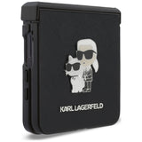 Husa de protectie Karl Lagerfeld Saffiano compatibil cu Samsung Galaxy Z Flip8, Gri