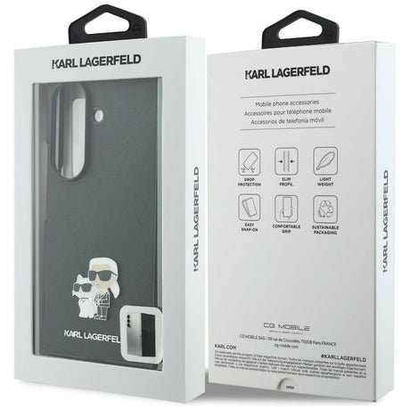 Husa de protectie Karl Lagerfeld Saffiano compatibil cu Samsung Galaxy Z Fold8 Ultra, Gri