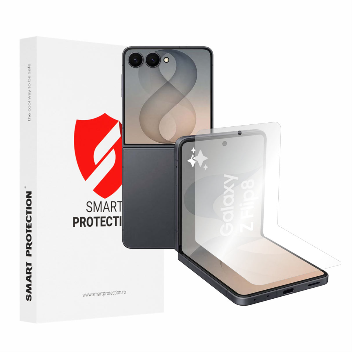 Folie de protectie Smart Protection compatibil cu Samsung Galaxy Z Flip8, Transparent