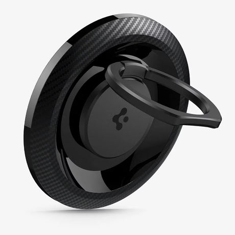 Suport Inel Spigen O-Mag OM100 (AMP05505), Magnet Puternic, Rotație 360°, Negru