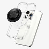 Suport Inel Spigen O-Mag OM100 (AMP05505), Magnet Puternic, Rotație 360°, Negru